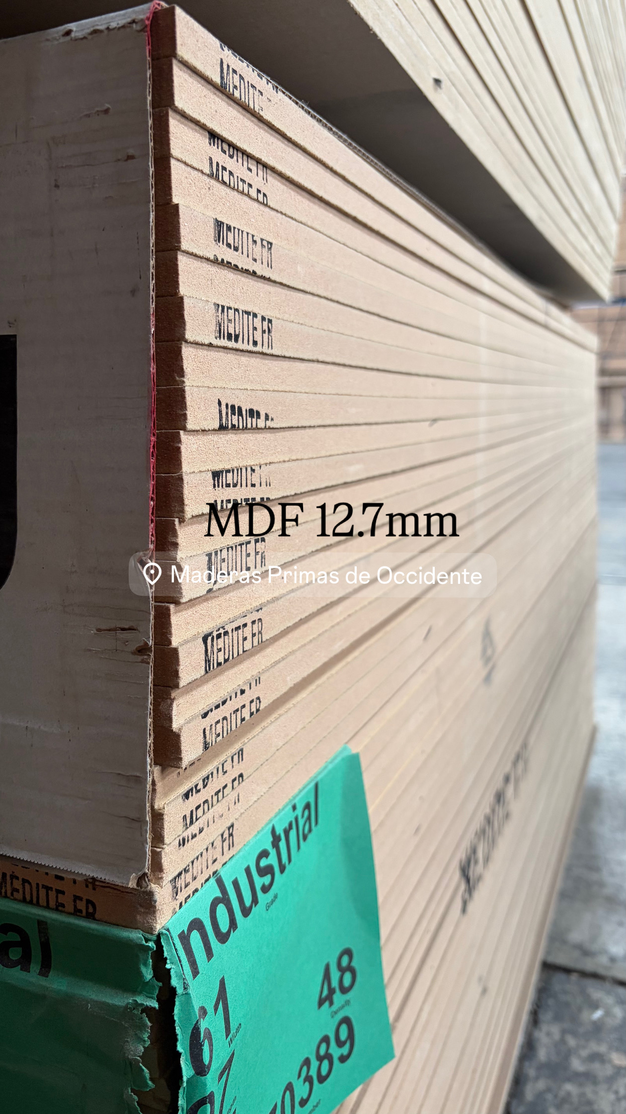 MDF MEDITE IGNÍFUGO 12.7mm
