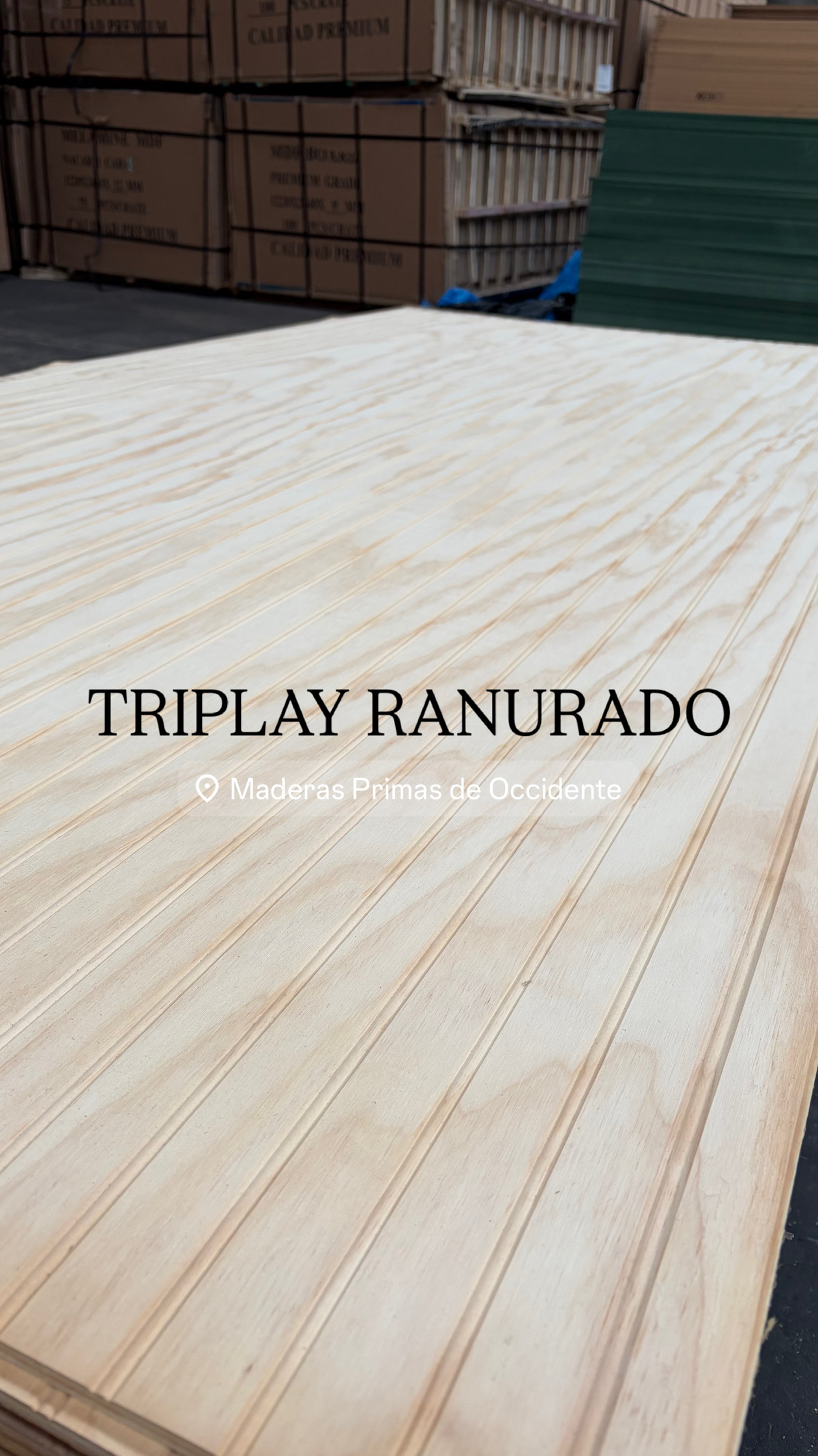 TRIPLAY RANURADO